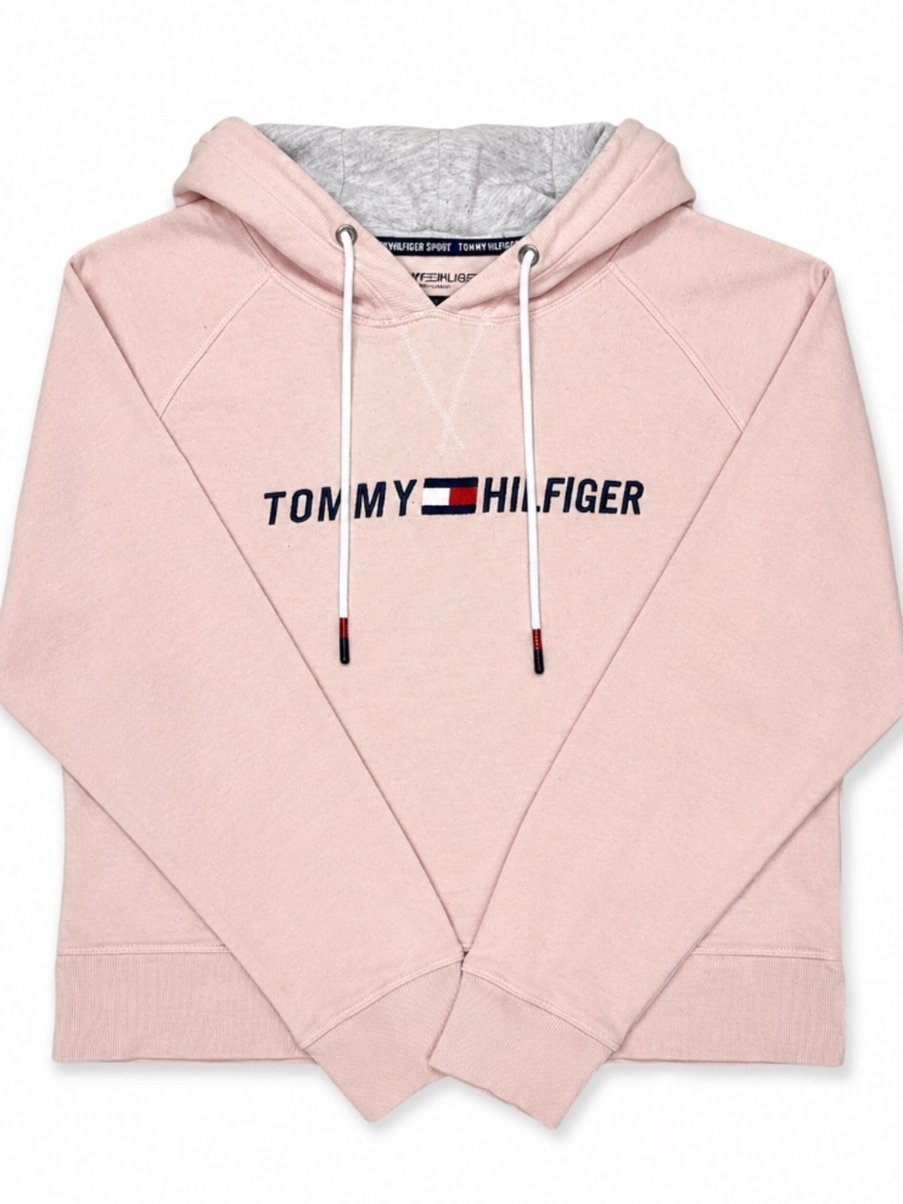 Tommy Hilfiger • Light Pink • Logo • Pullover • Hoodie • Size XL